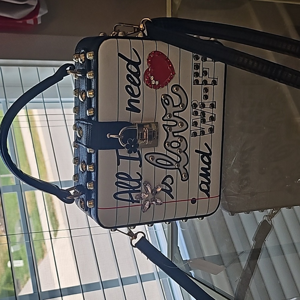 All we need  is love, crossbody purse
